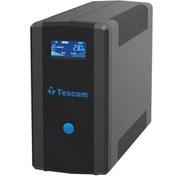 Resim TESCOM Leo 1200 Va (2X12V 7AH AKÜ) Line Interactive 5/10 Dk Ups 