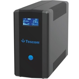 Resim TESCOM Leo 1200 Va (2X12V 7AH AKÜ) Line Interactive 5/10 Dk Ups 