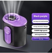 Resim Yüksek Hızlı Bel Tipi Vantilatör, Led Ekran, Mor, 