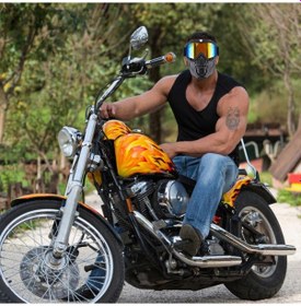 Resim Motosiklet Gözlük Maskesi Çıkarılabilir, Rüzgar Geçirmez Motokros Kaskı Yüz Maskesi Anti Uv Sürüş Kayak Kar Motoru Gri Siyah Film 