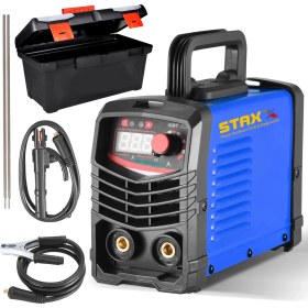 Resim Staxx Power Super MMA200X 200 Amper Profesyonel Dijital Göstergeli Inverter Kaynak Makinesi Çantalı Set 