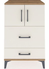 Resim Hyperion Komodin Tek Raflı 2 Çekmeceli 2 Kapaklı 60x44x96 Çam-aytaşı Atlas Çam 