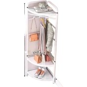 Resim Qqtabc Alan Kullanımı Köşe Portmanto Zeminden Tavana (Yurt Dışından) 