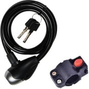 Resim NCR Bisiklet Kilit 12*150 Spıral Dolamalı Yüksek Güvenlik Siyah 