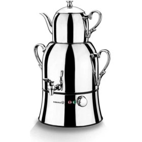 Resim Korkmaz Nosta Mega Inox/Krom Semaver A334 