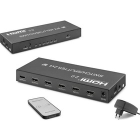 Resim Hadron HDMI Swıtch Splitter 6 Port 2 Giriş 4 Çıkış Hadron HD-270 