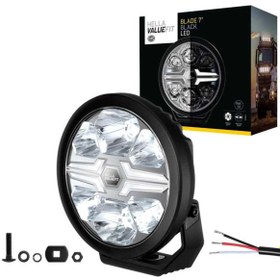 Resim Hella Off-road Valuefit Blade Led Uzun Far Siyah 36w 7" Beyaz Isik 1fj357198-051 