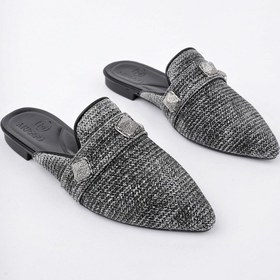 Resim Muggo Kendal Önü Kapalı Kadın Günlük Hasır Terlik Siyah 