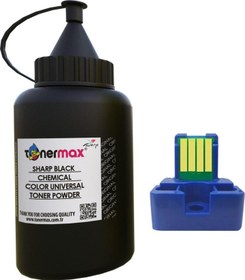 Resim Sharp DX-25 Toner Tozu ve Çipi -Siyah / D2500 / D2508 tonermax