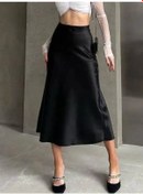 Resim Nastile Midi Saten Etek 223750127 Siyah 