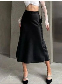 Resim Nastile Midi Saten Etek 223750127 Siyah 