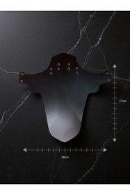 Resim bisiklet dünyam Bisiklet Uyumlu Ön Çamurluk Mudguard Beyaz 