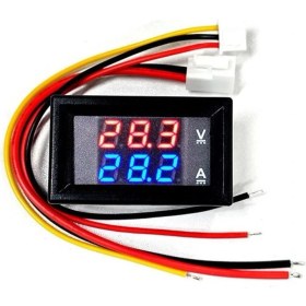 Resim Dijital Voltmetre Ampermetre 0-100V 0-10A, Hassas Ölçüm Cihazı 