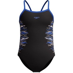 Resim Speedo Kız Çocuk Yüzücü Mayosu Plmt Tsrp Msclbck Jf Blk Blu Çok Renkli 