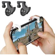 Resim One Pair Profesyonel Joystick Pubg Oyun Ateşleyici Aparat 2 Adet Siyah 