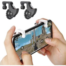 Resim One Pair Profesyonel Joystick Pubg Oyun Ateşleyici Aparat 2 Adet Siyah 