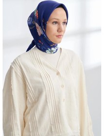 Resim Armanda Premıum Collectıon Rosemary Desen Twıll İpek Eşarp - 4319-159 Saks 