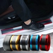 Resim Trendooze 1 Adet Mavi Kömür Fiber Eşik Şeridi, 5 Cm Geniş Otomobil Koruma Kapak Turcoshop11 