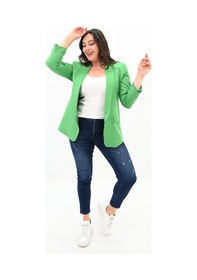 Resim Kadın Büyük Beden Yalancı Cep Detaylı Ceket 0106-23 001 
