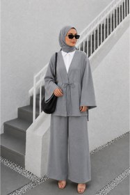 Resim bellura Önden Bağlamalı Kimono Takım 