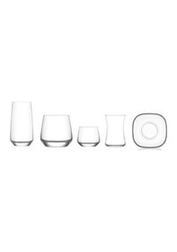 Resim Lav Çeyiz Seti 30 Prç. Su Bardak - Meşrubat Bardağı Takımı Seti 