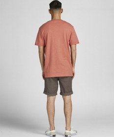Resim Jack & Jones Jack&jones Blatropic Solid Erkek Turuncu Yuvarlak Yaka Tişört Turuncu 
