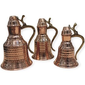 Resim Dekoratif Bakır Güğüm Seti, 3 Boy 