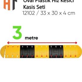 Resim Oval Plastik Hız Kesici Kasis Seti 3 Metre 