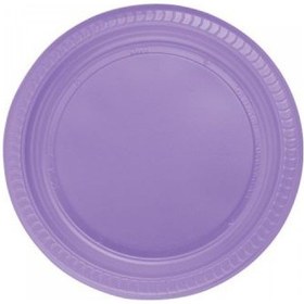 Resim Plastik Tabak 22 Cm 24'li - Lila 