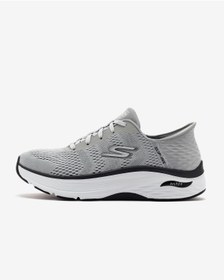 Resim Skechers Max Cushioning Arch Fit - Game Erkek Gri Koşu Ayakkabısı 220347 Gry 
