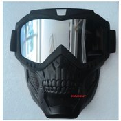 Resim Jet Maske Kask Maskesi Kuru Kafa Yüz Maske Aynalı 