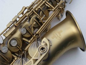 Resim Buffet Crampon BC8401-4-0 400 Seri Eskitme Alto Saksafon | Mat Antik Görünüm Zengin ve Koyu Caz Tonları El İşçiliği Gravür Detaylar 