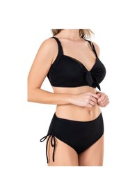 Resim Endeep Kadın Fiyonk Detaylı Siyah Büyük Beden Bikini Takımı 