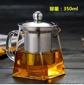 Resim Neevoyu Ev Kullanıma Uygun 350ml Filtreli Cam Çay Makinesi - Yüksek Kaliteli Borosilikat Cam Ve Paslanmaz Çelikten Yapılmış Fincan Çok Renkli 