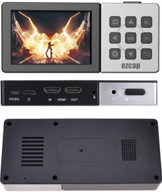 Resim Ezcap273 1080p 60hz Hdmı Video Recorder Portatif Video Kaydedici Capture Switch Hub 