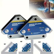 Resim Kaynak mıknatısları, 12.7KG manyetik kaynak standı, kaynak konumlandırma aracı, dik açı kaynak, metal konumlandırma oku kaynak masası manyetik kelepçe, elektrik kaynağı yardımcısı, 45° 90° 135° sağlam çalışma gücü kaynak aracı atölye manyetik kaynak konumlandırıcı 