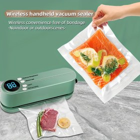 Resim Taşınabilir Çok Fonksiyonlu Mini Vakumlu Mühürleyici - 4 Adet Vakum Torbası ile USB Şarjlı (1200mAh), El Tipi Kablosuz Vakumlama Makinesi, Atıştırmalıklar, Patates Cipsleri, Köpek Ödülü, Et ve Balık için - Mutfak & Açık Hava Piknik İhtiyaçları, Hediye İçin İdeal, Gıda Saklama Aleti, Modern Tasarım, Dayanıklı Yapı 