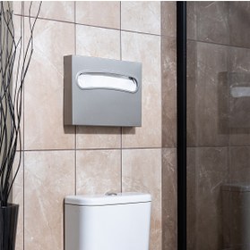 Resim ARGESAN Paslanmaz Çelik Klozet Kapak Örtüsü Dağıtıcısı 