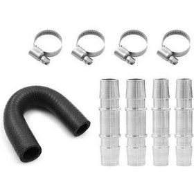 Resim Supermarket1 Alüminyum Motor Isıtıcı Baypas Kiti - Siyah/gümüş 