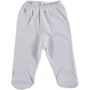 Resim Güneş Bebe Unisex Bebek Beyaz Penye Patikli Eşofman Altı 