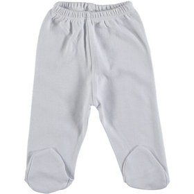 Resim Güneş Bebe Unisex Bebek Beyaz Penye Patikli Eşofman Altı 