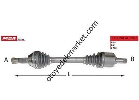 Resim Peugeot Boxer (2001-2006) Aks Sol Absli (Mga) 