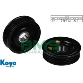 Resim BMS Subaru V Kayış Gergi Rulmanı - Alternatör Gergi Bilyası - 17x70/72x20 (demır-ıron) 
