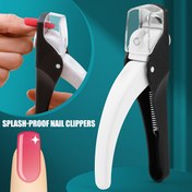 Resim 1 adet Modern Paslanmaz Çelik Tırnak Makası Dosya ile Ölü Işık Bej Giderme, Tırnak Uzatma ve Şekillendirme, Anti-Splash Tasarım ile Mükemmel Tırnak Bakımı, Düz Çene, Kollapse Olmayan 