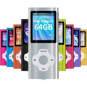 Resim MYMAHDI Bluetooth 5.0 MP3/MP4 Çalar - 64GB Hafıza, 128GB Destekli, 1,8 inç LCD Ekran, FM Radyo, E-kitap 