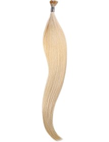 Resim Platin Peruk %100 Gerçek Saç -50 Adet - 55cm - Platin - 0.6 Gr - A+ Mikro Kaynak 