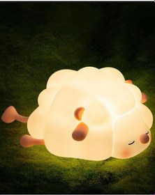 Resim Silikon Koyun Gece Lambası Sarı Işık 