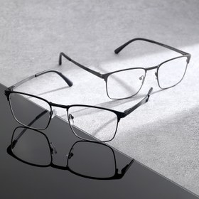 Resim Bir çift şık retro titanyum çerçeveli gözlük, tüm yüz şekillerine uygun, unisex, şık ve çok yönlü gözlükler, dekoratif gözlükler, tatil için harika bir hediye, rahat giyilebilir, günlük kullanım için mükemmel, pil gerektirmez 