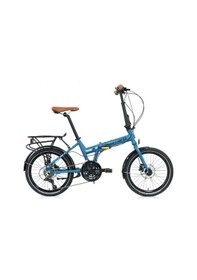 Resim Carraro Flexi 121 Hidrolik Disk Fren Katlanır Bisiklet Petrol Yeşil-siyah Krom Kahve Siyah - Yeşil 