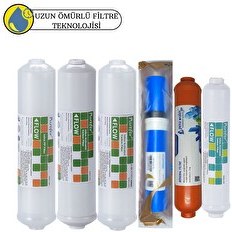 Resim Pemax Water Solutions Purefer Kapalı Kasa Su Arıtma Cihazlarına Sertifikal 6'lı Vontron Helixfil Yüksek TDS Mebran Mineral 